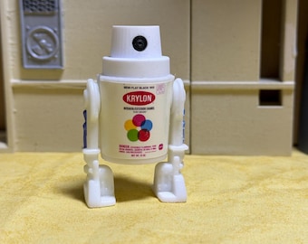 Star Wars Kenner Style Custom R2 Astromech Krylon Spray Paint Rattlr Can Figur