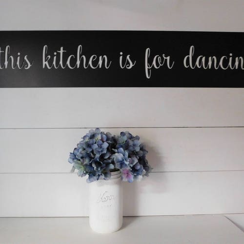 This Kitchen is for Dancing Sign Metal This Kitchen is for Etsy