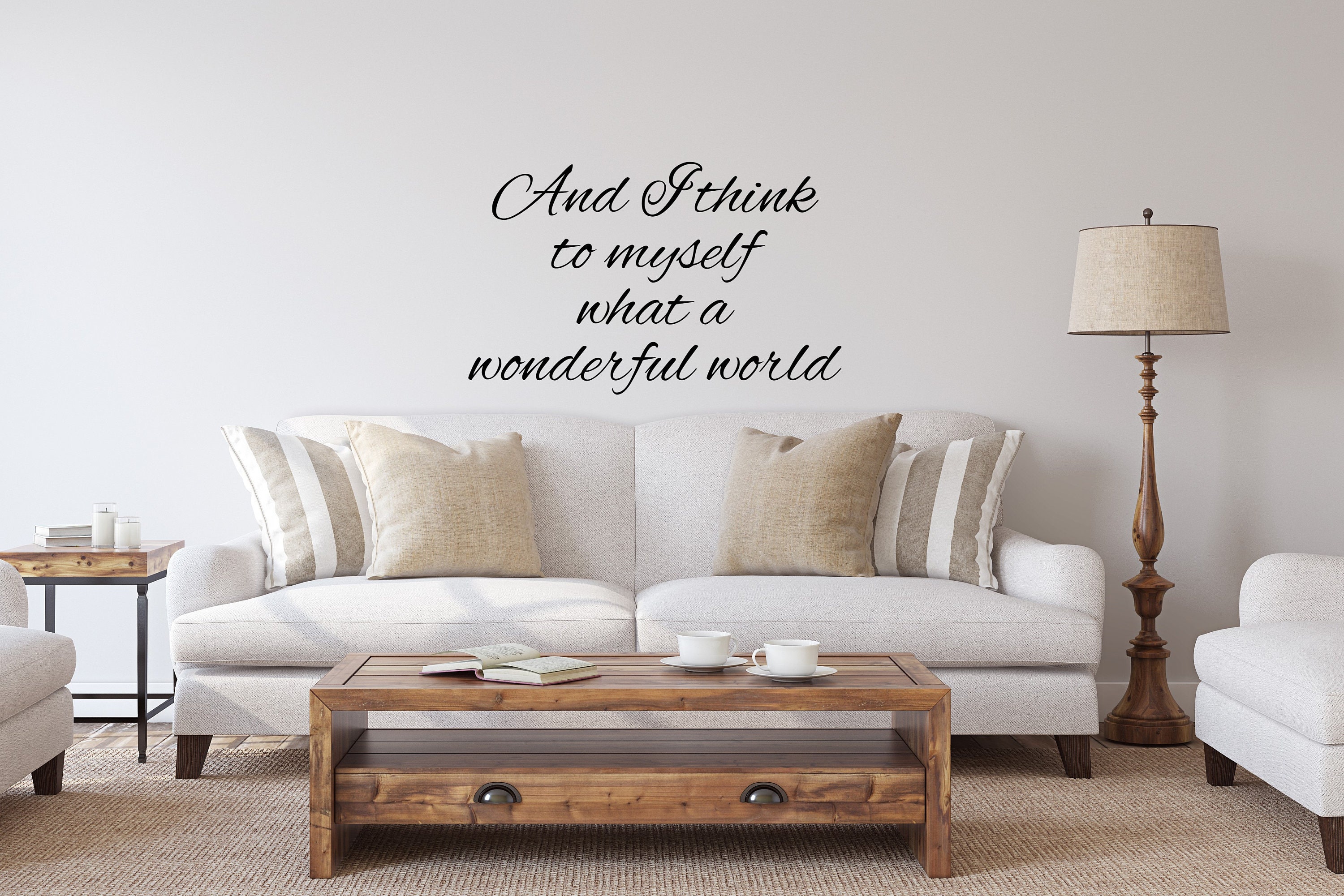 And I think to myself what a wonderful world Wall Art Metal Etsy