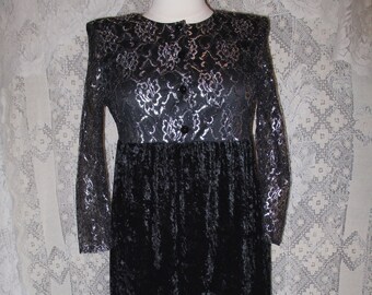 Lace Empire Maxi Dress with Short Sleeves Dusk main image 0
