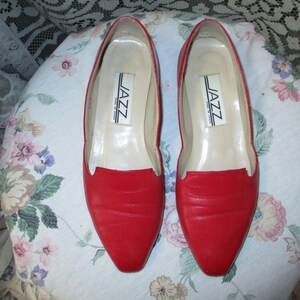 80s Martina Leather Loafers| Vintage Classic Brogues in dark red and black