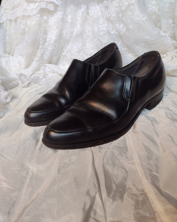 Florsheim Black Leather Dress Shoes Pointed Toe S… - image 2