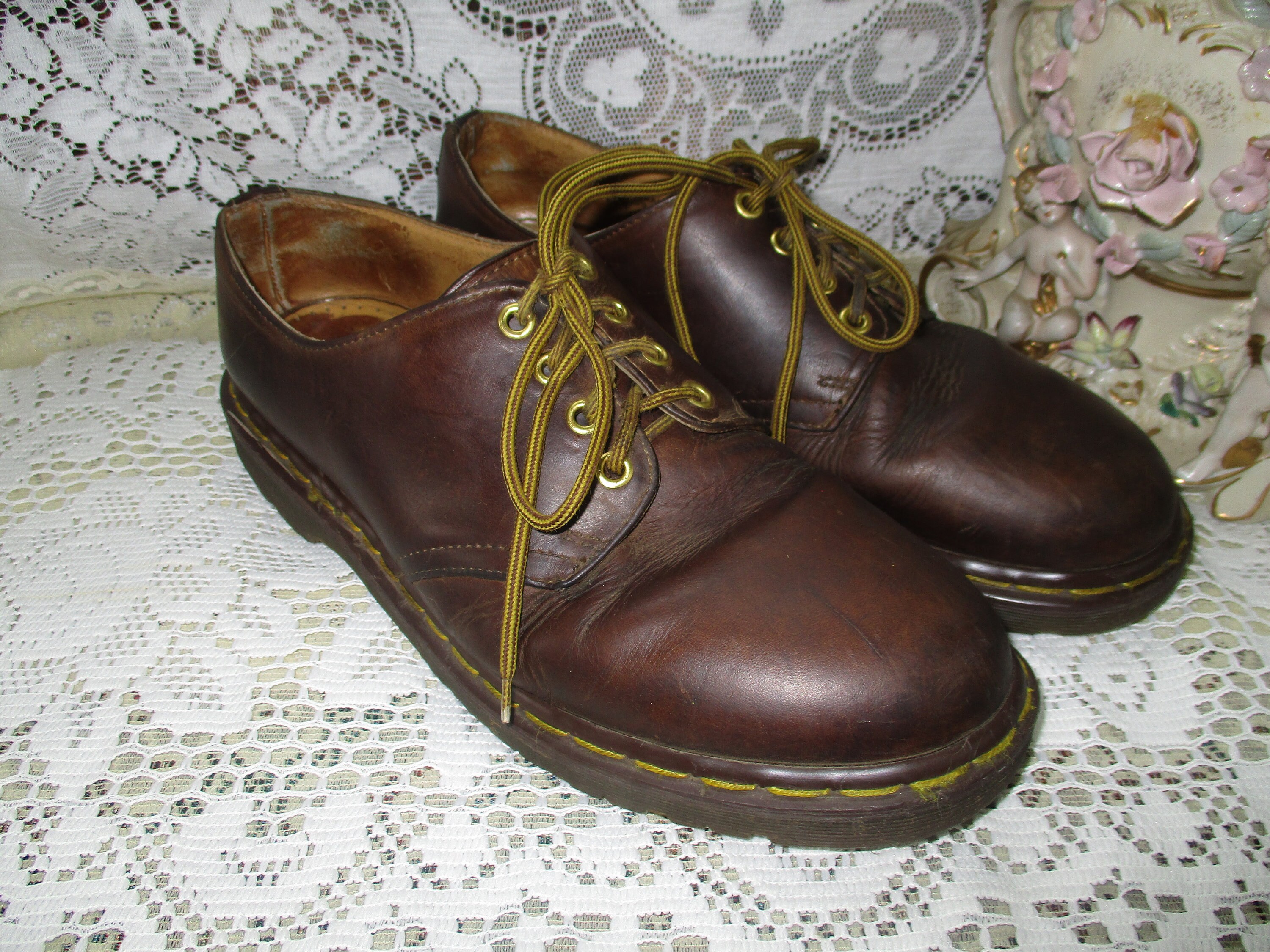 Brown Dr Martens 1561 Made in England Lace Up Oxfords Leather | Etsy