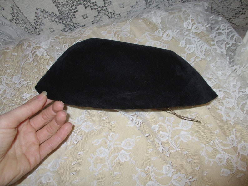 Black Velvet Skull Cap 50s 60s True Vintage Retro Formal Small Etsy