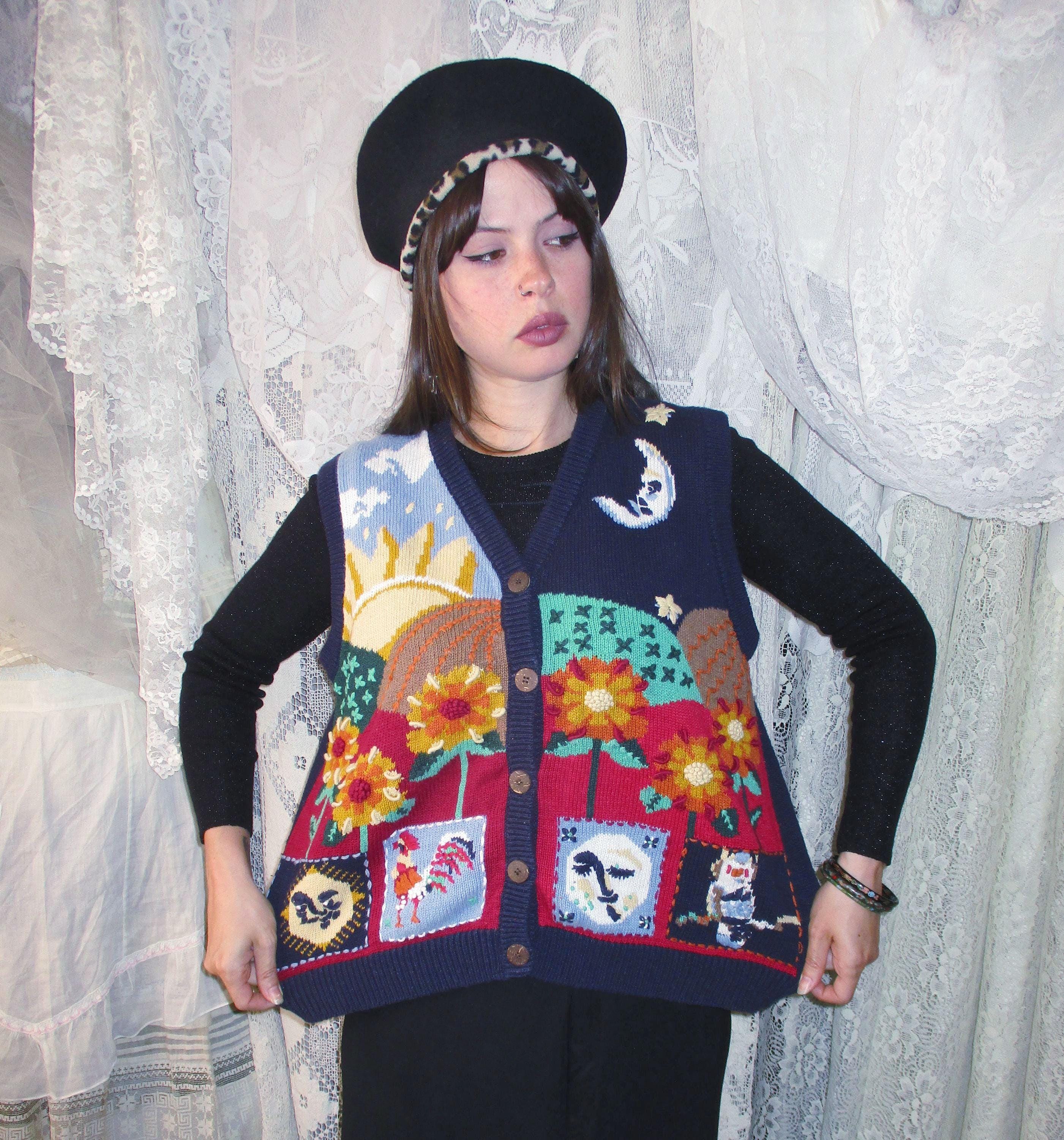 90s USA製 Protege collection 3D knit 90s 3d Sweater - Etsy