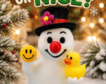Naughty & Nice Snowmen – DIGITAL STL BUNDLE