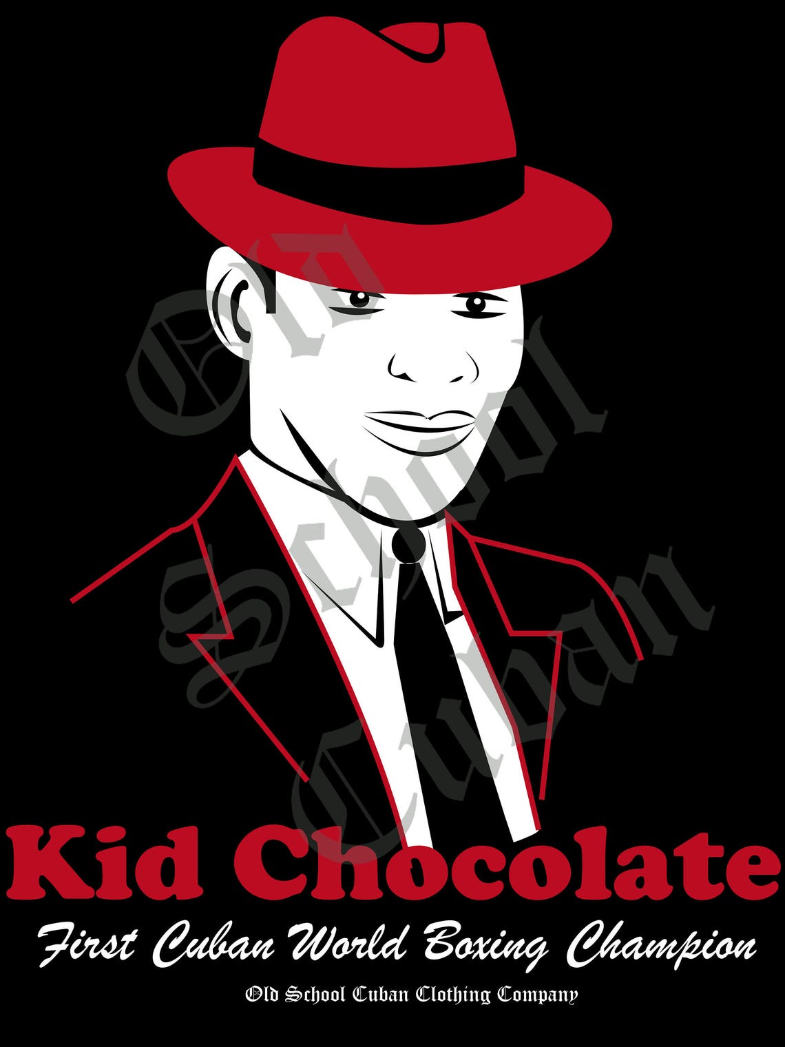 1930's Cuba Boxer Kid Chocolate Boxing Champion Old School Cuban T/shirt Available for Men and