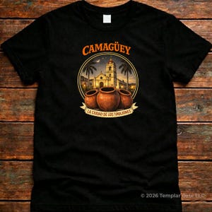 Camaguey Cuba Shirt | La Ciudad de Los Tinajones Tee | Vintage Cubano City Pride T-Shirt | Old School Cuban Apparel | Heritage | Made in USA