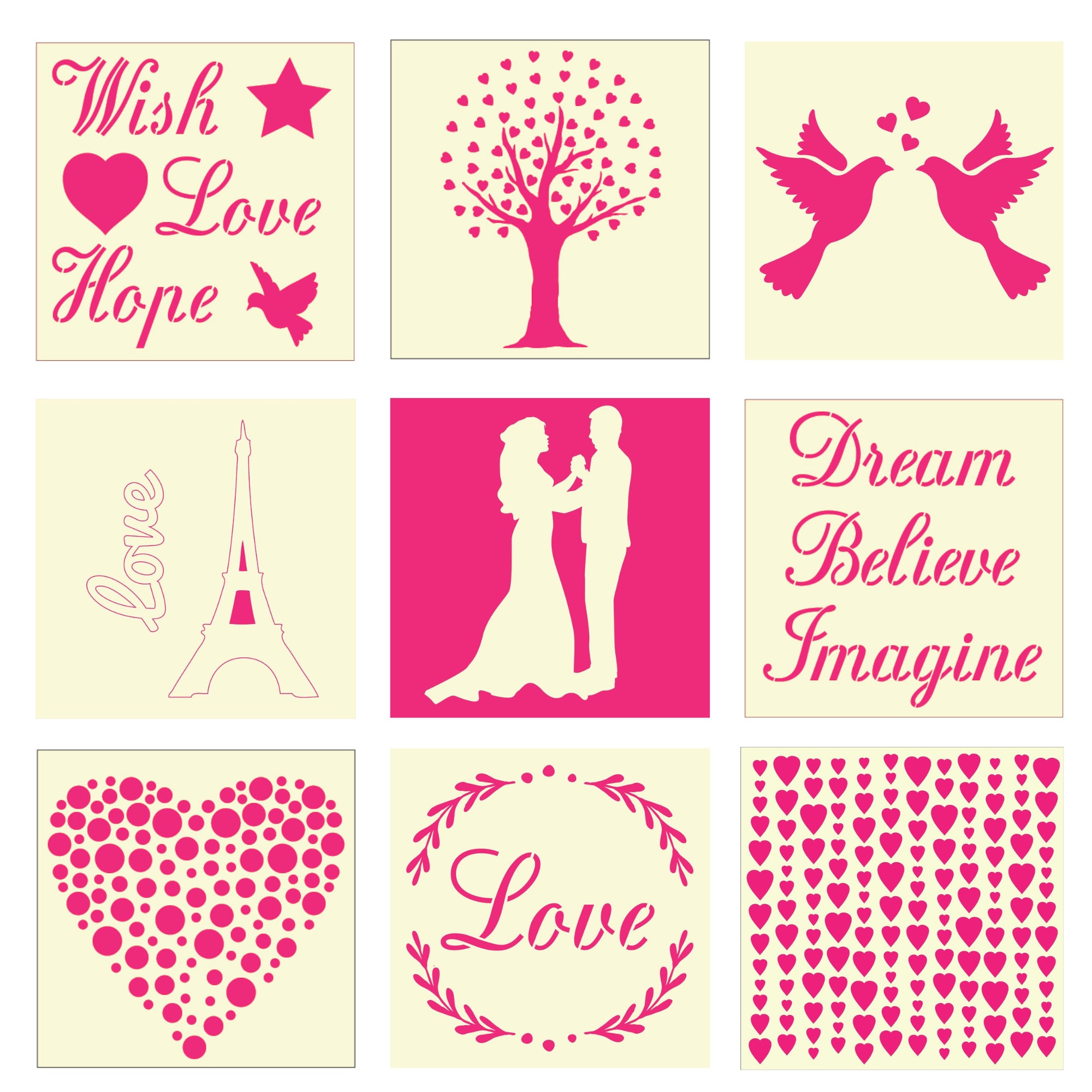 Love Bird Stencil