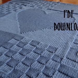 Patchwork-Babydecke, PDF-Sofort-Strickmuster, Download Kinderwagen, Kinderbett, Decke, Decke, Baby, Neugeborene, Geschenk, Dusche