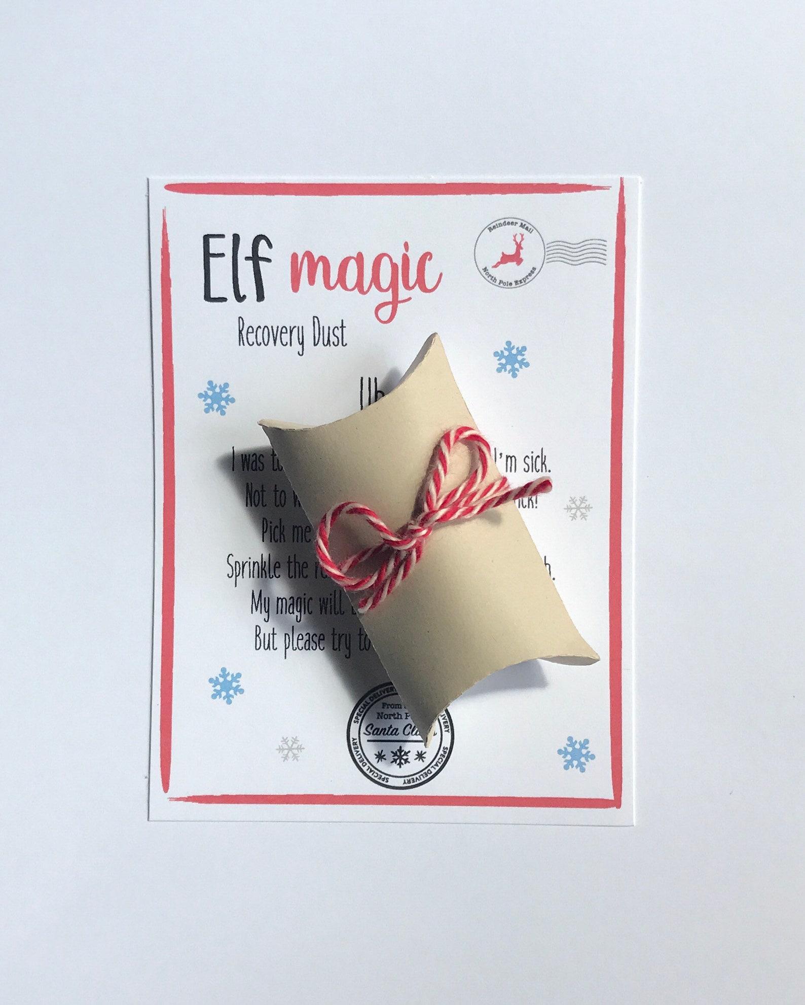 Magic Elf Dust Recovery Dust Made in the North Pole Elf Prop Etsy