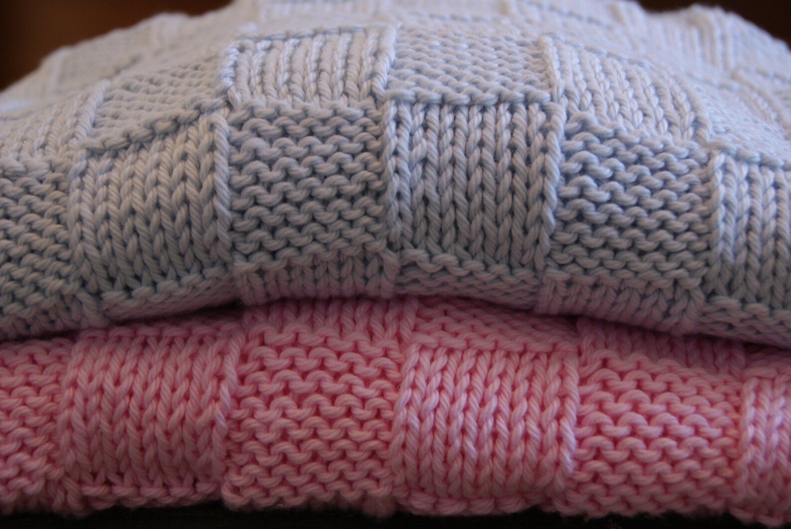Basket Weave Baby Blanket PDF Instant Knitting Pattern Etsy