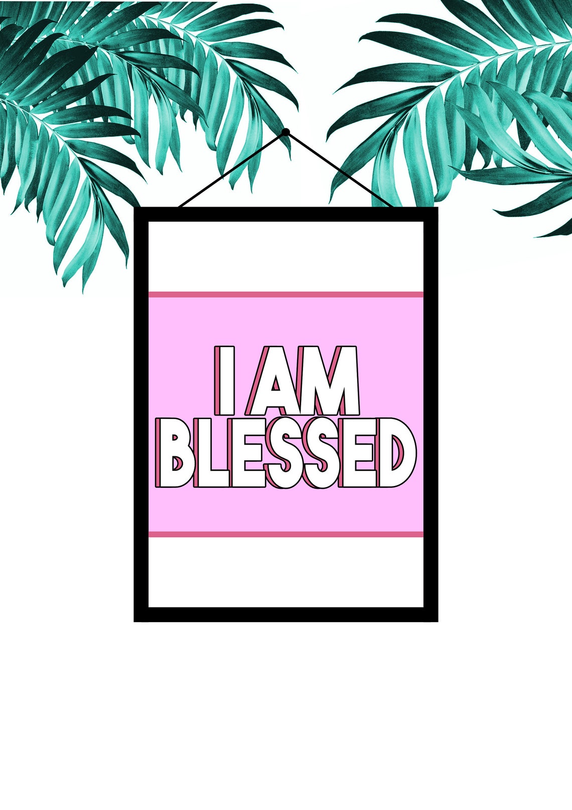 I Am Blessed Print - Etsy UK