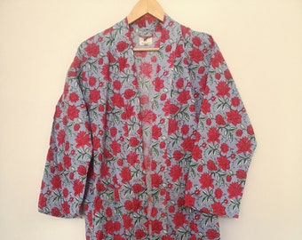 100% Cotton Handmade Print Robes, kimonos, beach cover ups FREE DELIVERY