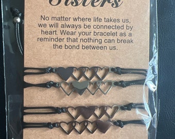 Bracelets d'amitié Four Sisters parfaits pour les cadeaux de fête des mères