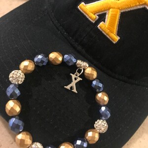 High school TEAM SPIRIT bling bracelets (listing 1)