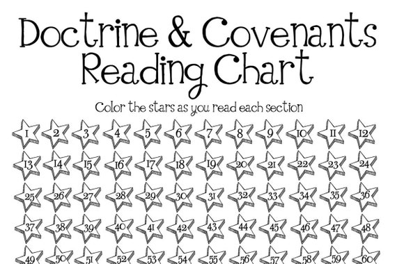 Doctrine And Covenants Reading Chart