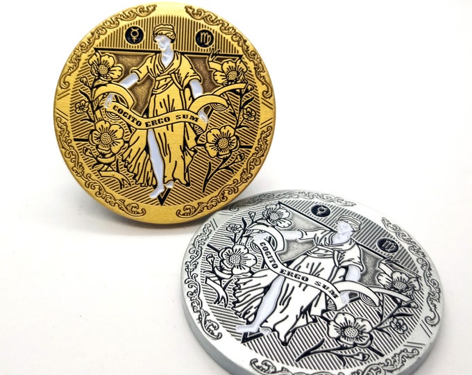 VIRGO ZODIAC PIN -  virgo zodiac inspired enamel pin.
