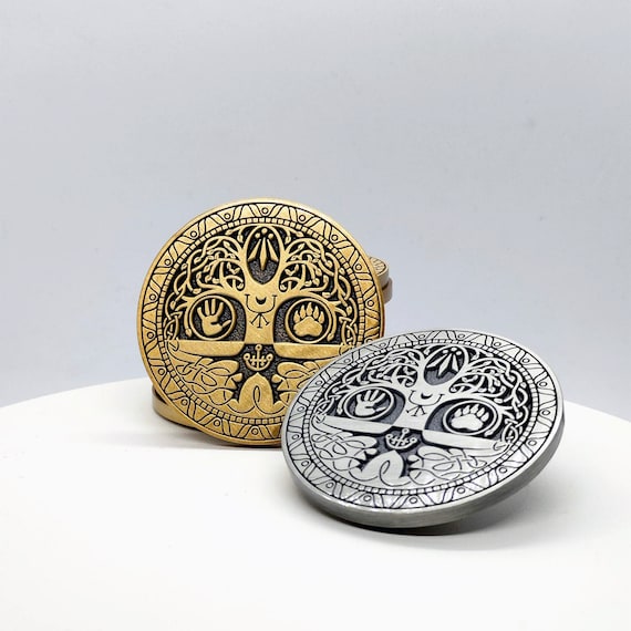 Coaster W/ BOTTLE OPENER - Celtic Tree of Life - SET OF 2 Coaster W/ BOTTLE OPENER - Celtic Tree of Life - SET OF 2