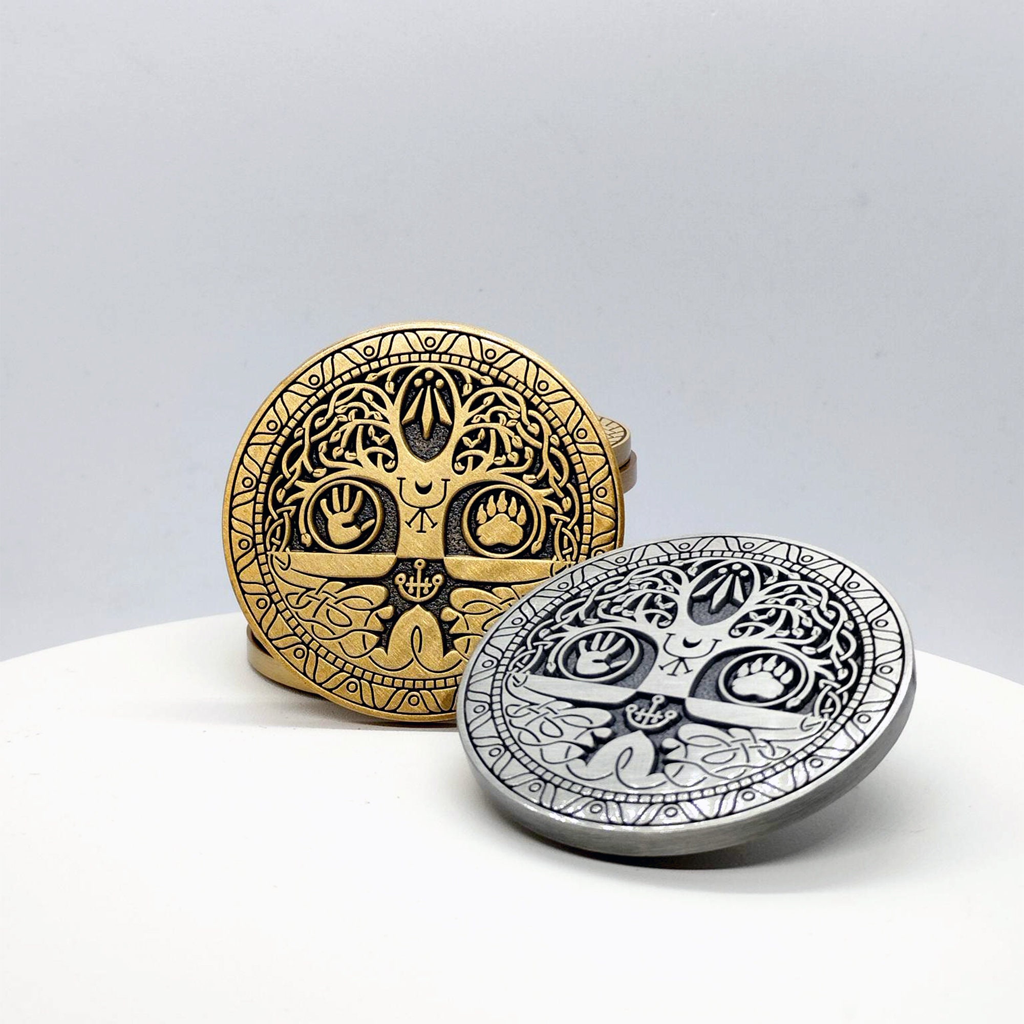 DND DRUID COIN, grote Dungeons and Dragons-karaktermunt D20 rpg