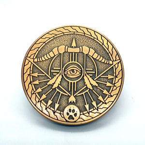 DND RANGER PIN, Dungeons and dragons charachter enamel pin D20 rpg