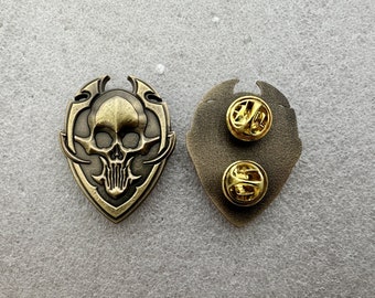 D&D GUILD PIN, heralds of dust Dungeons and dragons larp enamel pin D20 rpg  board table games fan jewelry planescape faction pin.