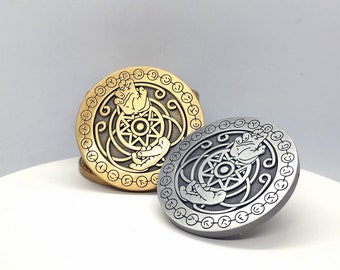 DND MONK COIN, große Dungeons and Dragons Charachter Münze W20 rpg