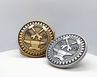 DND ARTICIFER COIN, gran moneda de personaje de mazmorras y dragones D20 rpg