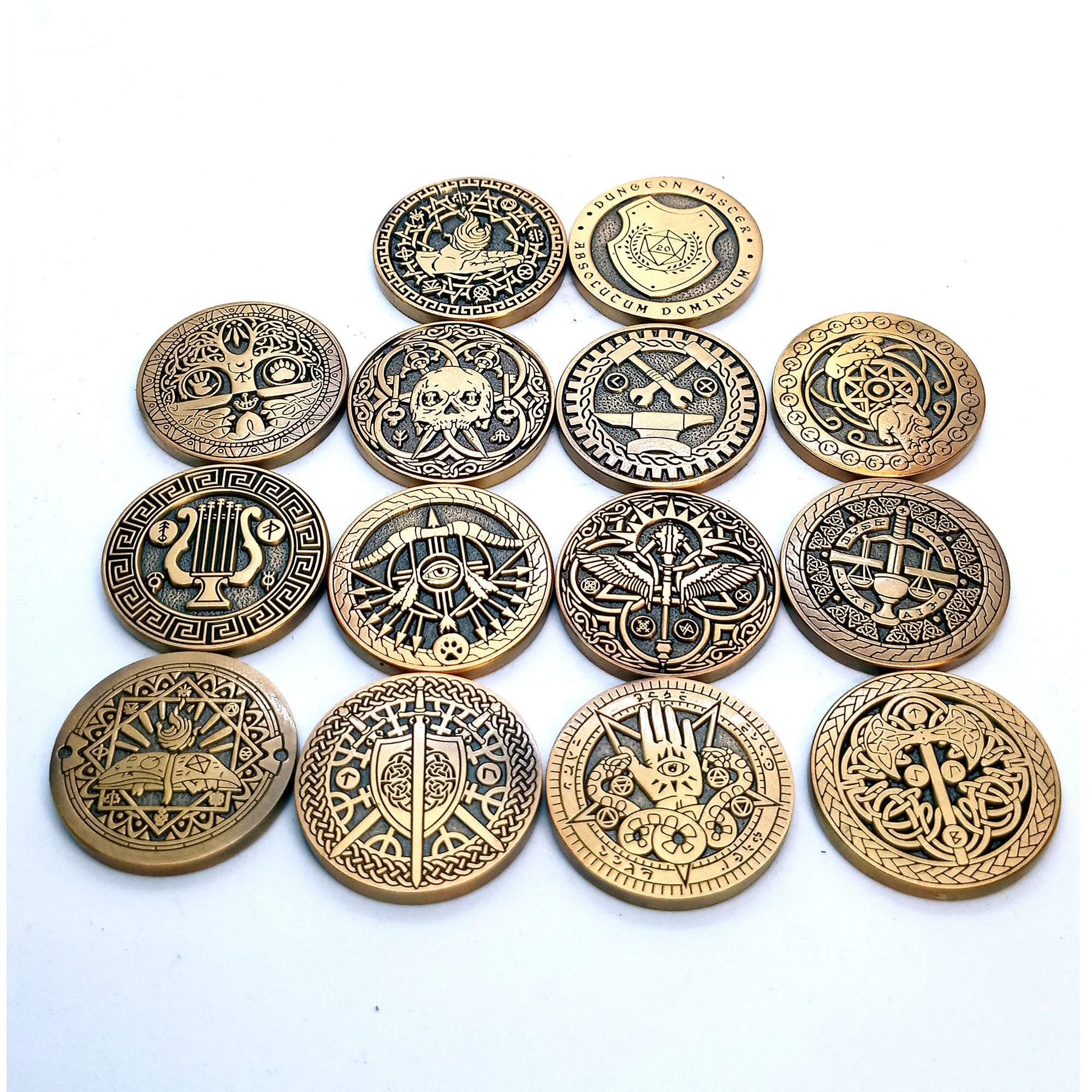 14 DND CHARACTER TOKENS 1 Inch Dungeons and Dragons - Etsy