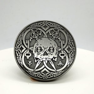 DND ROGUE COIN, large Dungeons and dragons charachter coin D20 rpg antique silver