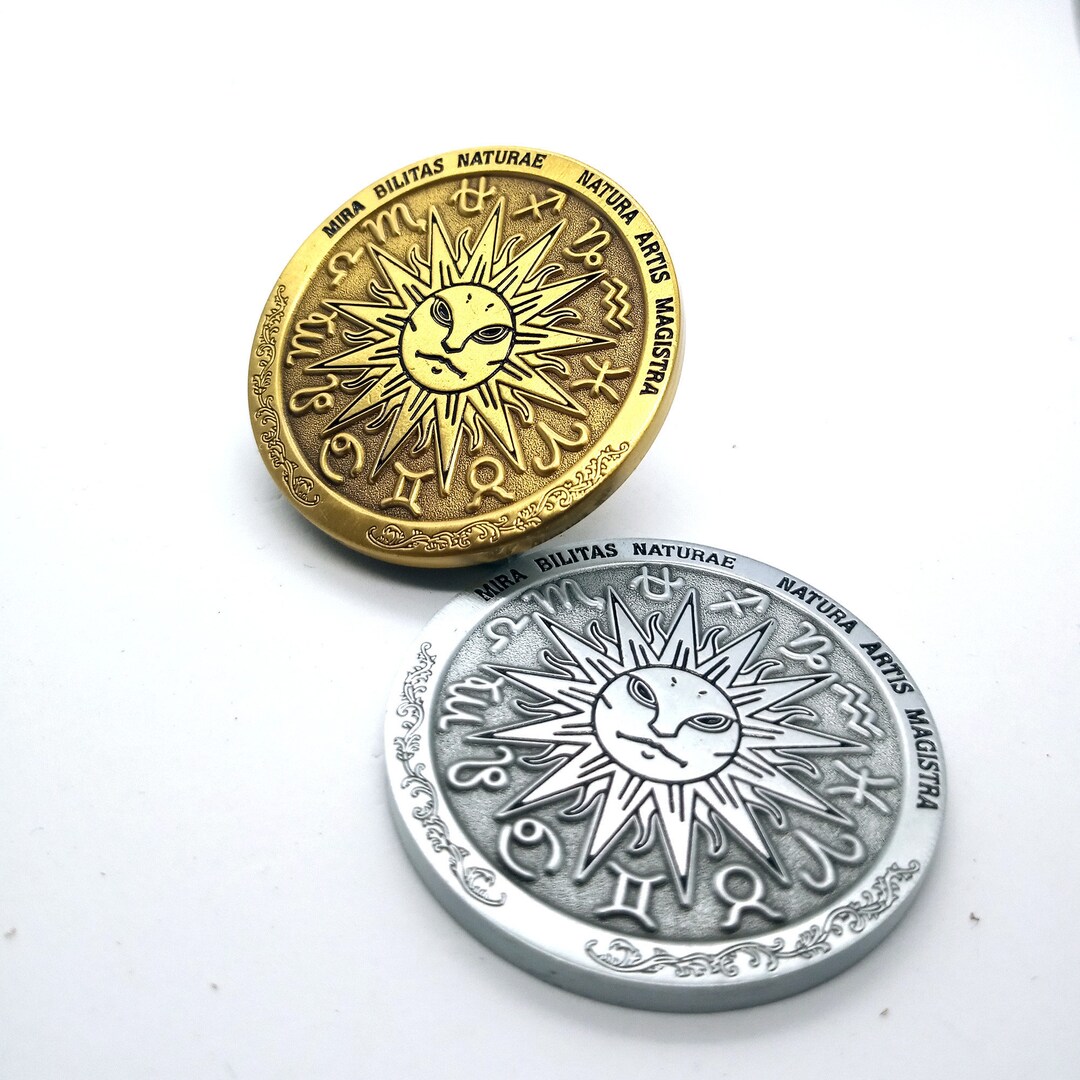 Greek Sun Pin Sun Zodiac Wheel Enamel Pin – Gold or Silver Lapel Pin - Etsy