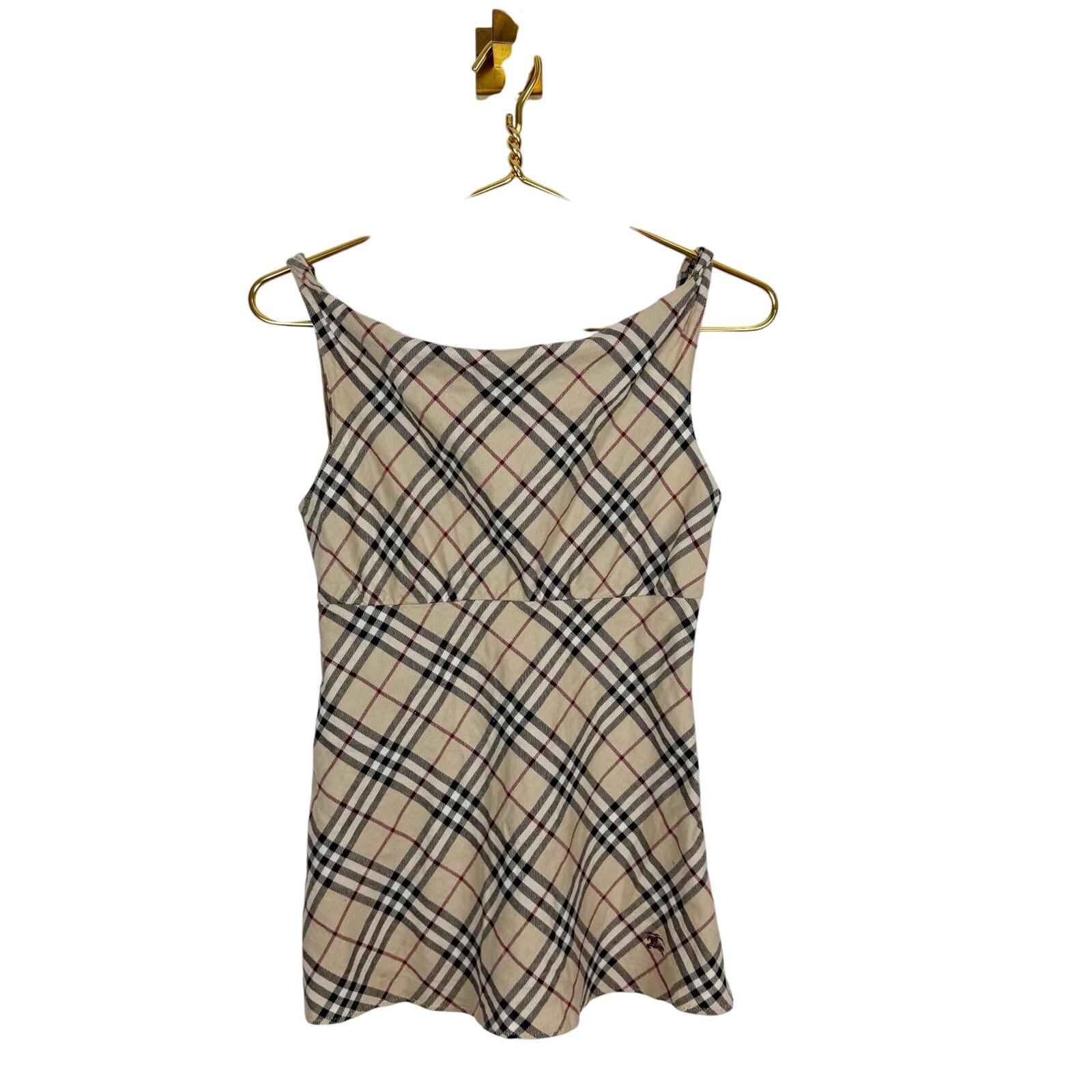 y2k BURBERRY 00s❤︎ チェック ピチtシャツ m42522406983_1.jpg?1749214211
