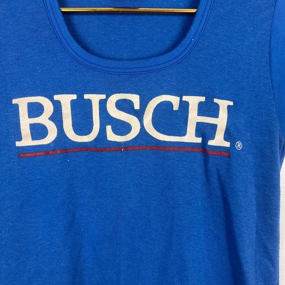 Vintage 80s Busch Gardens Womens Blue T-Shirt The… - image 7