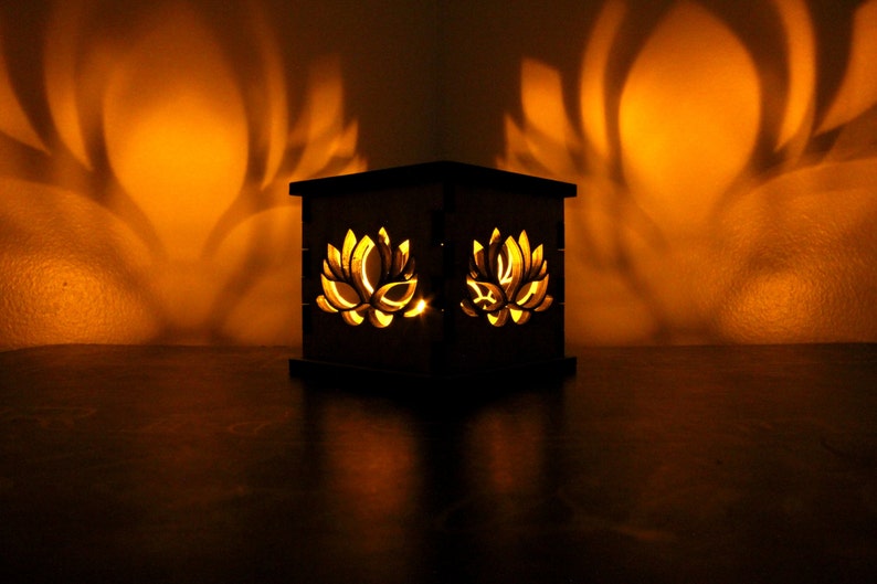 Lotus Flower Tea Light Holder Etsy