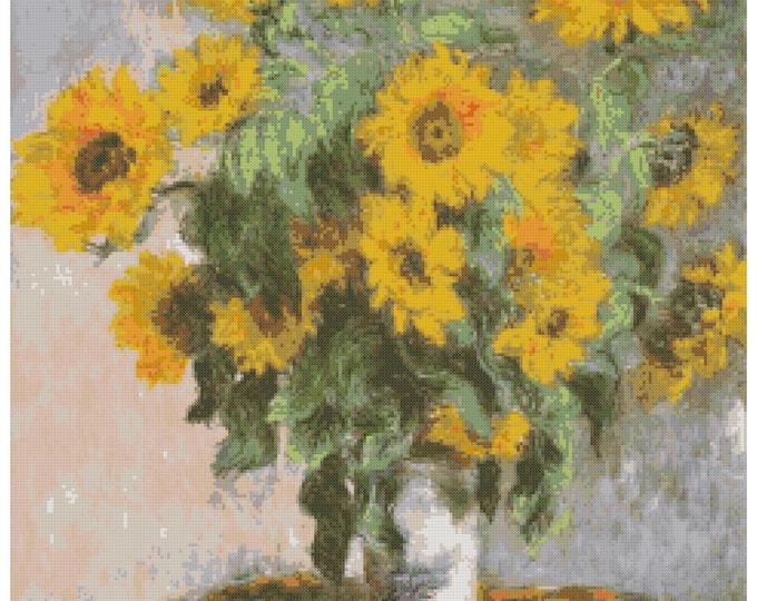Monet, Claude - Sunflowers