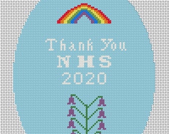 PDF Cross Stitch Charts: - Thank You NHS