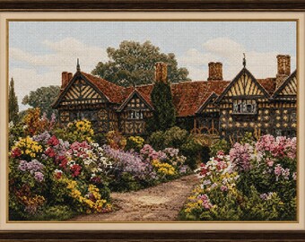 Speke Hall Cross Stitch Pattern PDF | Tudor Manor | Instant Download