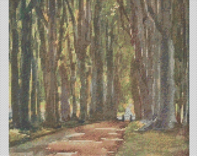 West Country PDF Cross Stitch Chart - (Ref268) Savernake Forest