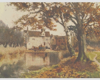 East of England PDF Cross Stitch Charts- (Ref-392) Essex Baddow Road Mill