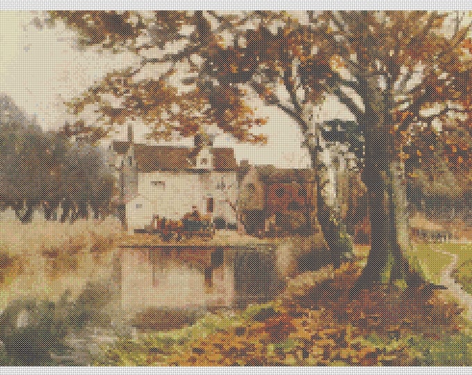 East of England PDF Cross Stitch Charts- (Ref-392) Essex Baddow Road Mill