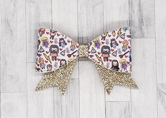 Wizard Boy Hair Bow Hair Accessories Girls Bows Glitter Etsy