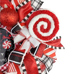 Peppermint Lollipop Candy Christmas Decorations, Peppermint Wreath Attachments, Embellishments, Peppermint Candy Christmas Decorations