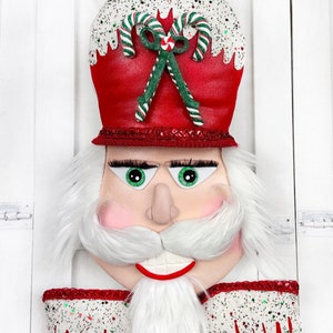 Candy Land NutCracker Wreath Attachment, Several Christmas Designs with Sweet Treats & Candy Cane Decorations, Customization Available