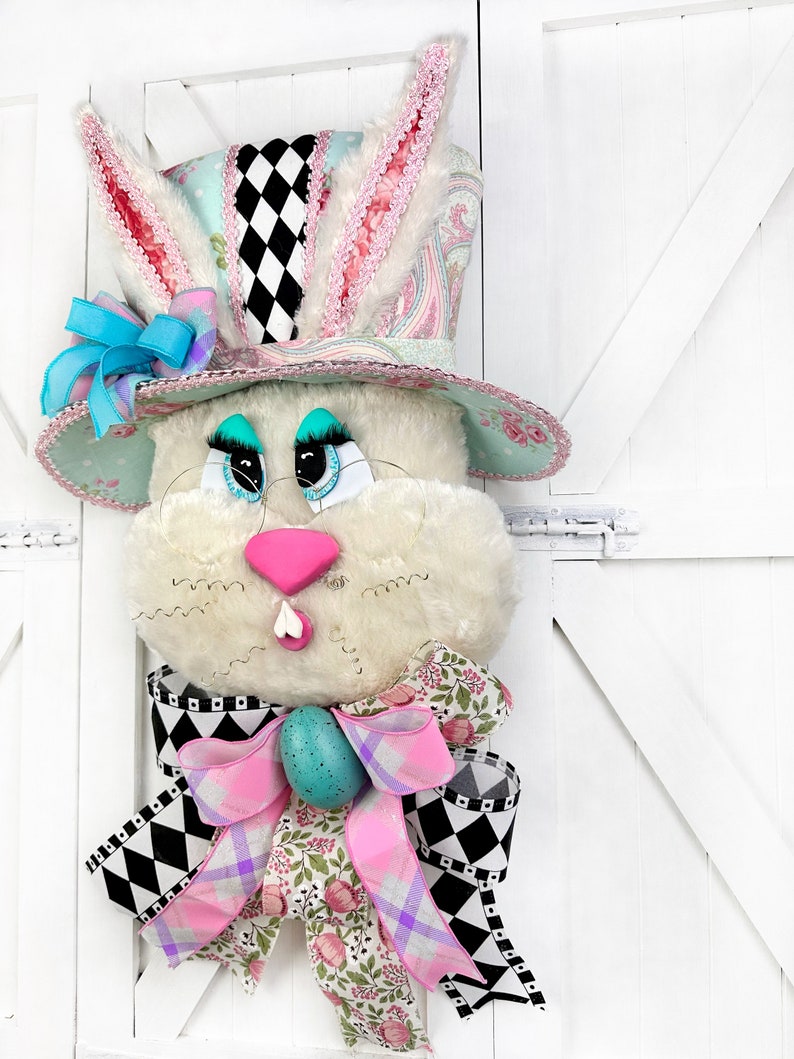 2 Purchase Options Bunny Wreath Attachment Only or Bunny Etsy