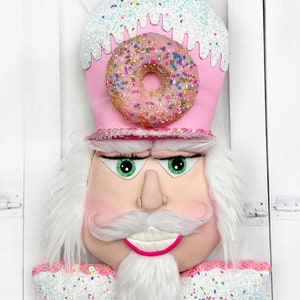 Candy Land NutCracker Wreath Attachment, Several Christmas Designs with Sweet Treats & Candy Cane Decorations, Customization Available
