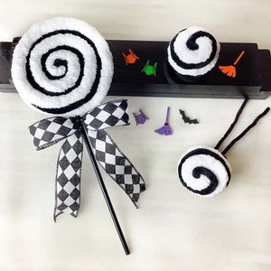 Faux Halloween Candy Decorations, Lollipop Wreath Attachments, Embellishments, Halloween Decorations, Fake Candy for Swags