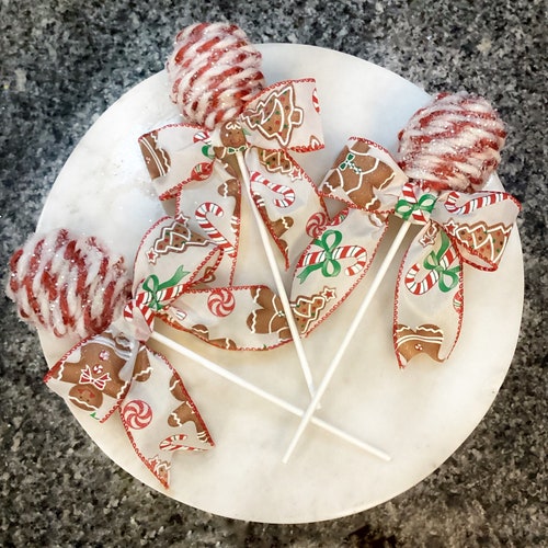 Faux Peppermint Candy Cane Lollipops Christmas Decorations for Etsy