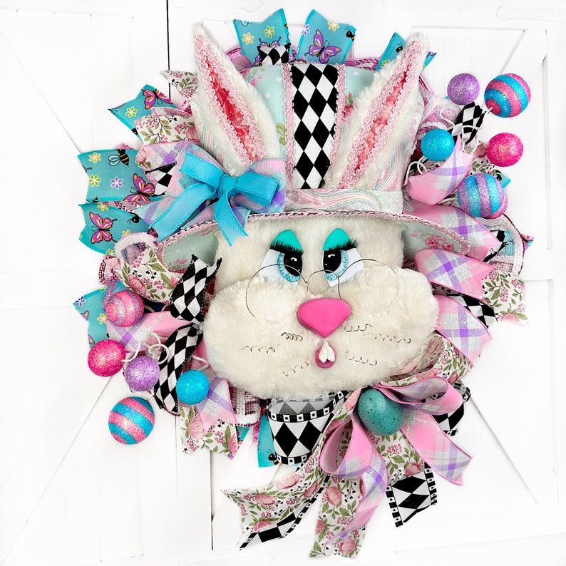 2 Purchase Options Bunny Wreath Attachment Only or Bunny Etsy