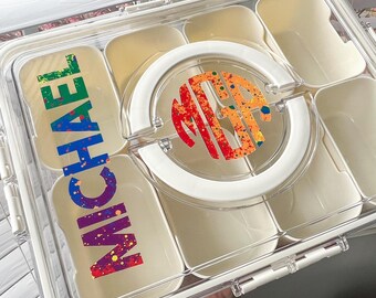 Snackle box sticker, Snackle box decal, name sticker for snackle box