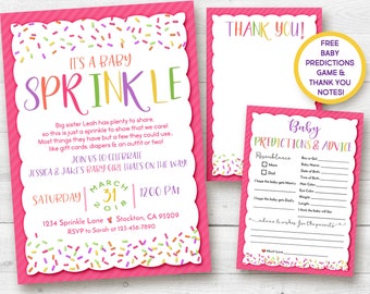 sprinkle invitation etsy